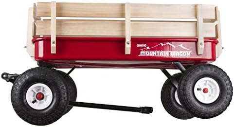 Duncan Toys Mountain Wagon, Wooden Pull-Along Wagon for Kids, Red - Image 2