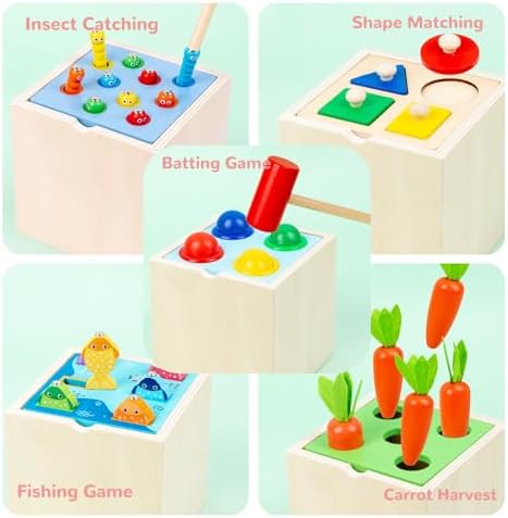 Wooden Montessori Toys for Boys and Girls 2 Years Old - Image 4