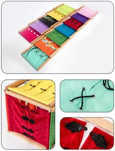 Montessori Wooden Dressing Frame, Practical Life Aids - Image 5