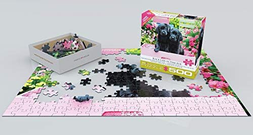 EuroGraphics Black Labs in Pink Box 500 Piece Puzzle - Image 4