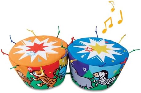Melissa & Doug K's Kids Bongo Drums Soft Musical Instrument, Multicolor, 1 EA by Unknown