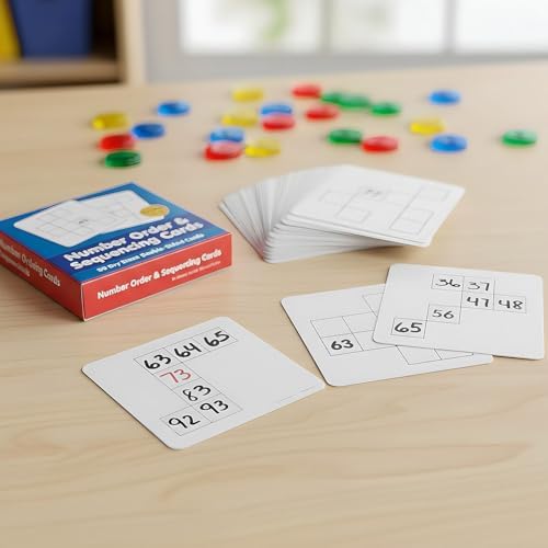 Fun Express Number Order & Sequencing Cards - 50 Pieces - Educational and Learning Activities for Kids - Image 4