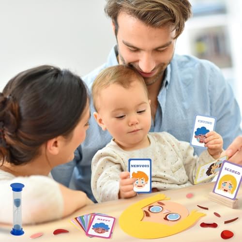 PP OPOUNT Social Emotional Learning Toy, Funny Faces Games - Image 6