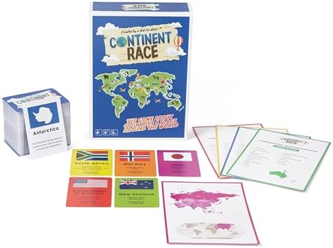 Continent Race Geography Educational Board Game for Kids, Tweens, Family, Friends, Teachers and Classrooms - Learn About Flags & Countries Around The World - Image 6