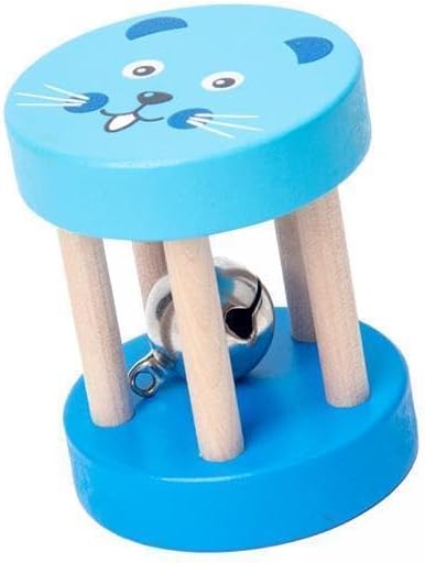 5X Wooden Rattle Bell Toy for Developing Motor Skills by EHJRE