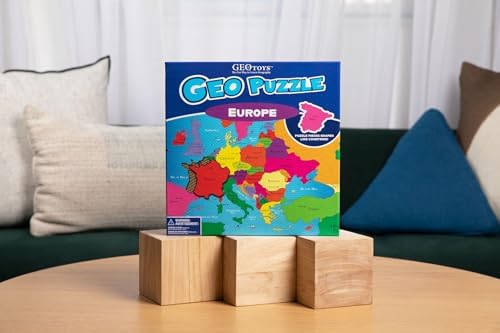 GeoPuzzle Europe Jigsaw Puzzles, 58 Pc Map Puzzle for Kids Ages 6 and Up - Image 5