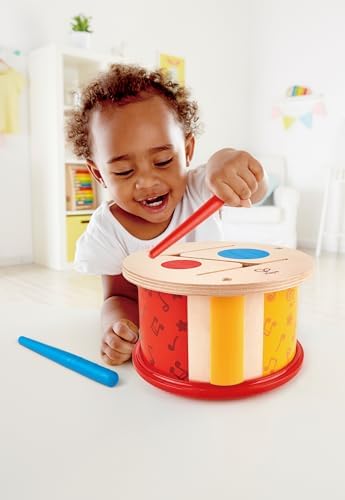 Hape Double-Sided Drum| Wooden Double-Side Musical Drum Instrument for Toddlers - Image 3