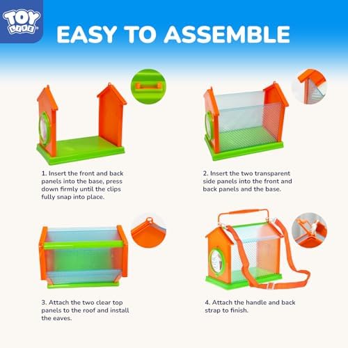 TOY Life Bug Catcher for Kids, Bug Catching Kit Kids Explorer Kit with Butterfly Net, Catching Tool, Tweezers, Magnifying Glass, Binoculars, Insect Catcher, Educational Outdoor Toys Kid Adventure Set - Image 6