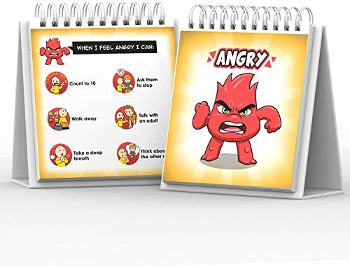 Feelings Flipbook for Kids - Learn 20 Emotions & 6 Coping Skills (Monsters) - Image 4