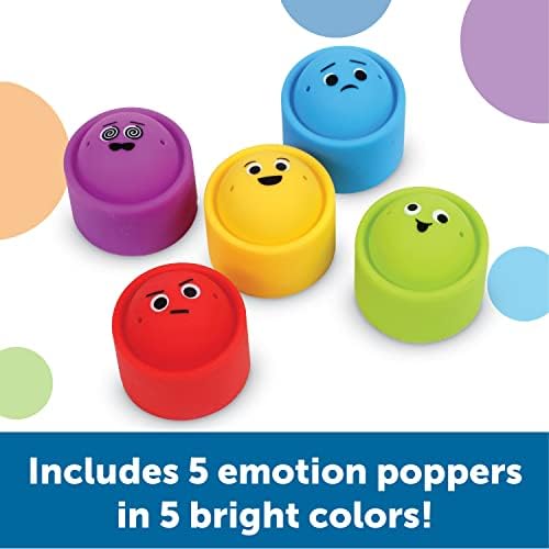Learning Resources Rainbow Emotion Fidget Poppers, Sensory Toys, Social-Emotional Learning ,Sensory Toys for Toddlers, SEL Skills,Fine Motor Skills, Ages 3+,5 Pieces - Image 3