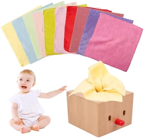 Adena Montessori Baby Full Wood Tissue Box Infant Toys for 6-12 Months Baby by AdenaMontessori