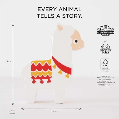 Le Toy Van Wooden South American Andes Stacking Animals & Bag - Image 4