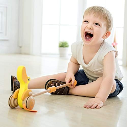 Classic World Push Duck Wooden Pull and Walk Along Toy for Baby Toddler - Image 2