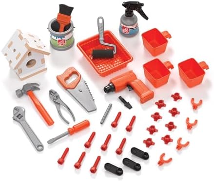 Step2 Big Builders Pro Workshop for Kids, Indoor/Outdoor Tool Bench for Children, Interactive Play with Sounds, Includes 45 Piece Toy Accessory Kit, Made of Durable Plastic, For Toddlers 3+ Years Old - Image 2