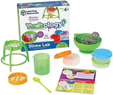Learning Resources Yuckology Slime Science Set, Early Science Skills, DIY Slime, STEM Skills, Measurement, Color Mixing, Ages 4+, multi-color, "10"" x 4.5"" x 9""" by LearningResources