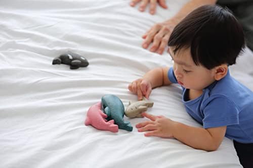 PlanToys® Wooden Whale Toy, Montessori Kids Ocean Animal Bath Play Set Fun - Image 3