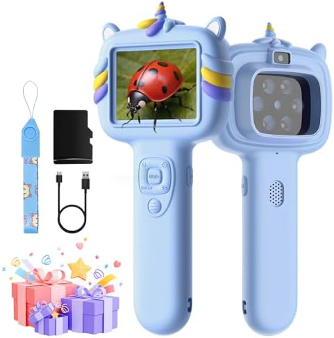 Kids Microscope Outdoor Toys - Handheld Microscopes Autofocus by Trigowalt
