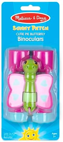 Melissa & Doug Sunny Patch Cutie Pie Butterfly Binoculars - Pretend Play Toy - Image 6