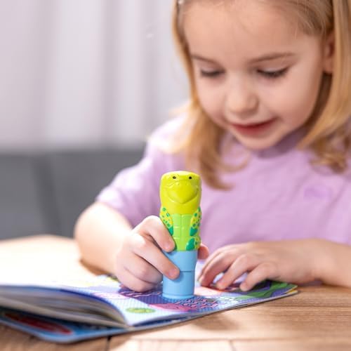 Melissa & Doug Sticker Wow!™ 24-Page Activity Pad and Sticker Stamper, 300 Stickers, Arts and Crafts Fidget Toy Collectible Character – Sea Turtle - for Kids Ages 3+ - FSC Certified - Image 2