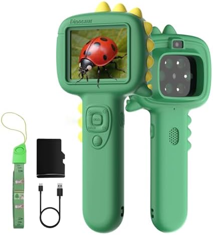 Microscope Camera for Kids Gifts Toys- Handheld Pocket Microscope Autofocus by Trigowalt