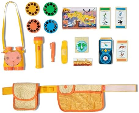 Melissa & Doug Grand Canyon National Park Hiking Gear Play Set with Photo Disk Viewer Kids Pretend Play Hiking Gear, Children's Belt and Binoculars for Girls and Boys Ages 3+ - FSC-Cer by Unknown