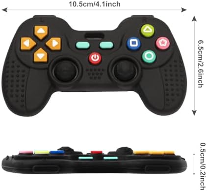 Hooku 2 Pack Silicone Teething Toys for Babies 0-6 Months, Teethers for Babies 6-12 Months, Remote Teether for Baby, Sensory Toys for Babies, Baby Chew Toys KLW8808 - Image 7