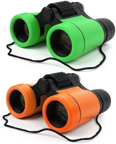 Scotamalone Kids Binoculars Shock Proof Toy Binoculars Set for Age 3-12 Years Old Boys Girls Bird Watching Educational Learning Hunting Hiking Birthday Presents by Scotamalone