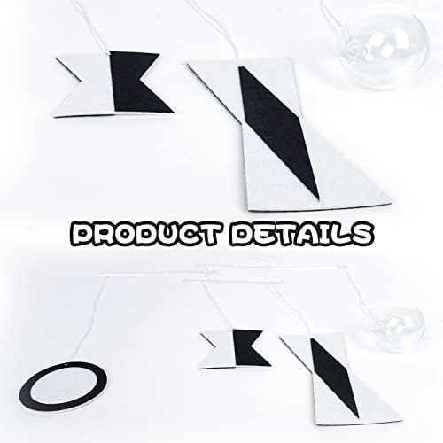 Montessori Munari Mobile Visual Mobiles Black White Felt Handmade Shape and Color Recognition - Image 6