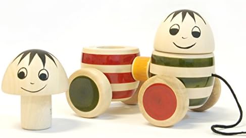 Maya Organic Handmade Wooden Stacker & Pull Toy with Bobbing Heads Made Using Natural Colors for Toddlers 18 Months Old and up, Helps in Early Education and Development | BOBBLERS - Image 2