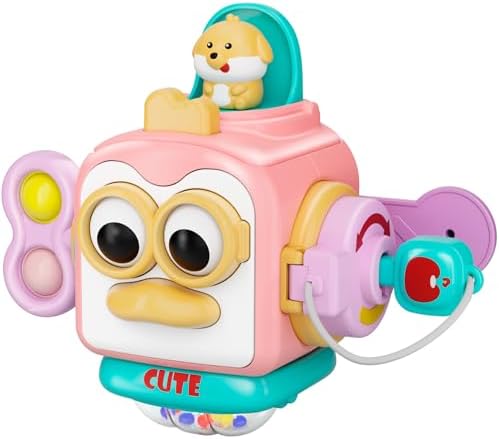 OSIMILY Montessori Toys for Activity Cube Fine Motor Skills Educational Toys, Sensory Toys for Birthday Gifts by OSIMILY