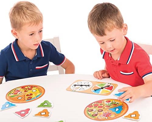 ORCHARD TOYS Moose Games, Pizza! Game. Match Colors and Shapes to Make a Perfect Pizza. for Ages 3-7 and 2-4 Players - Image 3