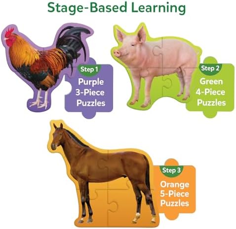 Skillmatics Step by Step Jigsaw Puzzles – Toddler Toys & Games, 40 Pieces - Image 5