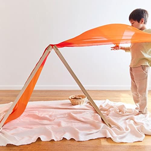 Sarah's Silks Giant Playsilk | 100% Silk Toy for Toddlers | Bright Colored Large Scarves for Fort Building and Pretend Play - Fire - Image 5