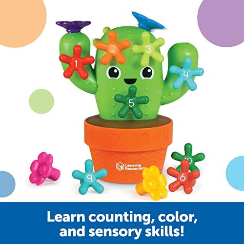 Learning Resources Carlos the Pop & Count Cactus - 16 Pieces, Age 18+ Months, Toddler Montessori Toys, Stacking Shape, Sorting And Matching Skill Activities, Educational Games - Image 4