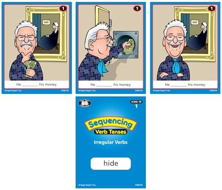 Super Duper Publications | Sequencing Regular and Irregular Verb Tenses Fun Deck | Early Reader and Grammar Flash Cards | Educational Learning Materials for Children - Image 6