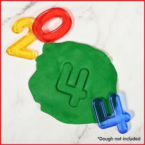 edxeducation Transparent Numbers Set - Mini Jar Set of 40 - Colorful, Plastic Numbers - Light Box Accessory - Sensory Play - Math Manipulative for Kids - Image 6