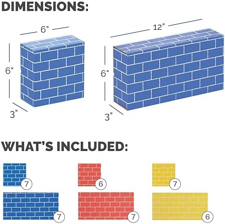 Bankers Box at Play Heavy Duty Jumbo Cardboard Building Blocks, 40 Pack, Large and Medium Toy Blocks for Kids and - Image 2