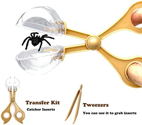 Bug Catcher Kit, Kids Bug Collection Kit, Outdoor Nature Explorer Kit with Tweezers, Magnifying Glass, Science Educational Kit, Bug Observation Container for Boys and Girls (Gold) - Image 4