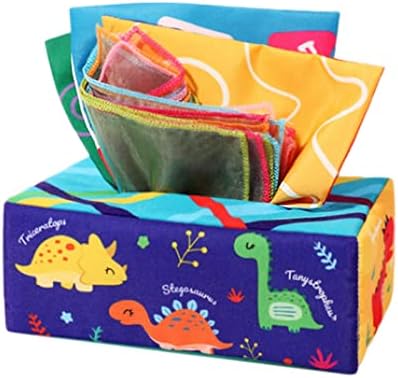 Pull Tissues Activities, Development Toys, Colorful Square Educational Fine Motor Skill Comfort Toys, Tissue Box Toy, for Home, 10 Silk 3 - Image 7