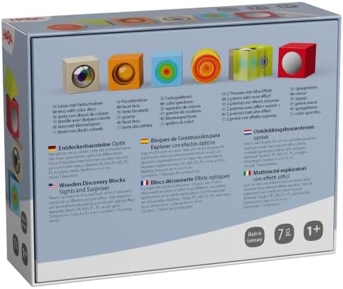 HABA Explorer Building Blocks Look - 7 Wooden Building Blocks with Effects - Image 2