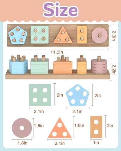 Montessori Toys for 1 2 3 Year Old Boy Girl, Toddler Learning Toys Gifts - Image 6