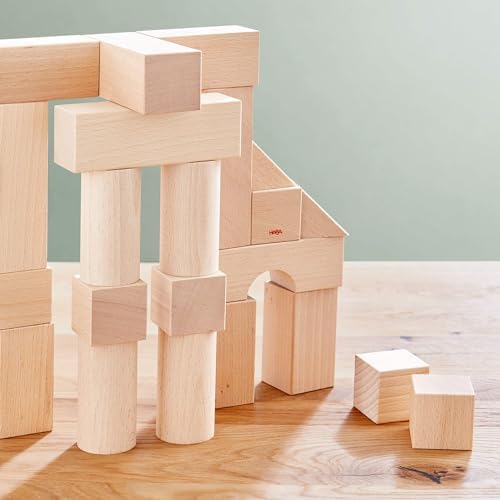 HABA Wooden Building Blocks 26 Piece Set: Open-Ended Stacking Toys, Toddler Blocks, and Wooden Toys Made in Germany for Creative Play and Learning - Image 3