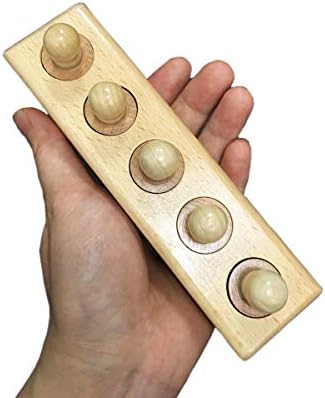 Thoth Montessori Knobbed Cylinder Socket Montessori Materials Wooden Cylinders Ladder Blocks Educational Wooden Toy Montessori Education Toy Family Version - Image 6