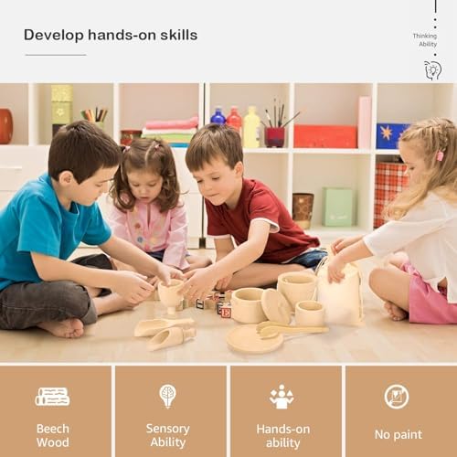 Montessori Toys Sensory Bin Toys for Toddlers Set of 9 - Image 4