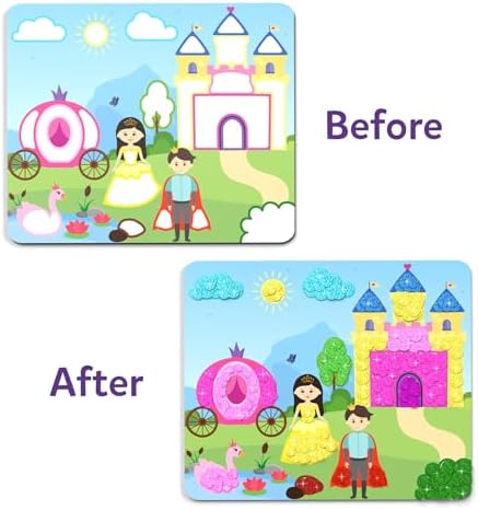 Skillmatics Dot It Sticker Art – Unicorns & Princesses Sparkle, Craft Kit - Image 6