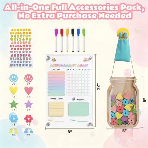 Acrylic Magnetic Chore Board for Kids - Image 5