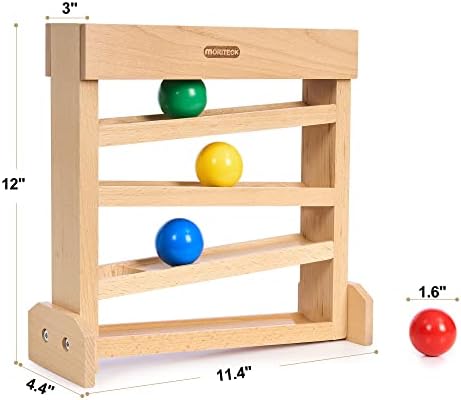 Montessori Ball Drop Toy, Wooden Ball Tracker, Early Developmental Pound Toys for Toddlers for 1-3 Year Old, Boys Girls Baby Birthday Gift - Image 7