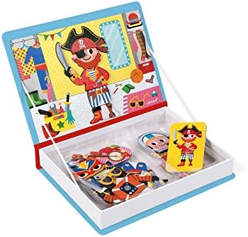 Janod - MagnetiBook 45 pc Magnetic Boys Costumes Dress Up Game - Travel Entertainment - Encourages Imaginative Play - Boosts Creativity and Confidence - Enhances Fine Motor Skills - Image 3