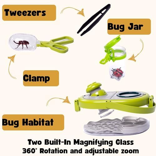 Bug Catcher for Kids – 63 PCS Bug Catching Kit, Kids Bug Catching Kit, Bug Catcher Kit, Insect Catcher for Kids, Insect Cage, Outdoor Toddler Toys for Backyard, Outdoor Toddler Toys - Image 2