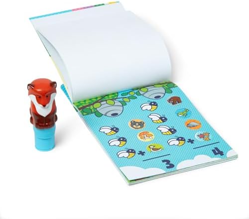 Melissa & Doug Sticker Wow!™ 24-Page Activity Pad and Sticker Stamper, 300 Stickers, Arts and Crafts Fidget Toy Collectible Character – Fox - for Kids Ages 3+ - FSC Certified - Image 4